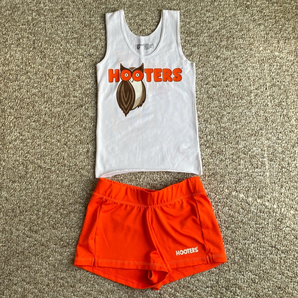 Hooters uniform - orange and white